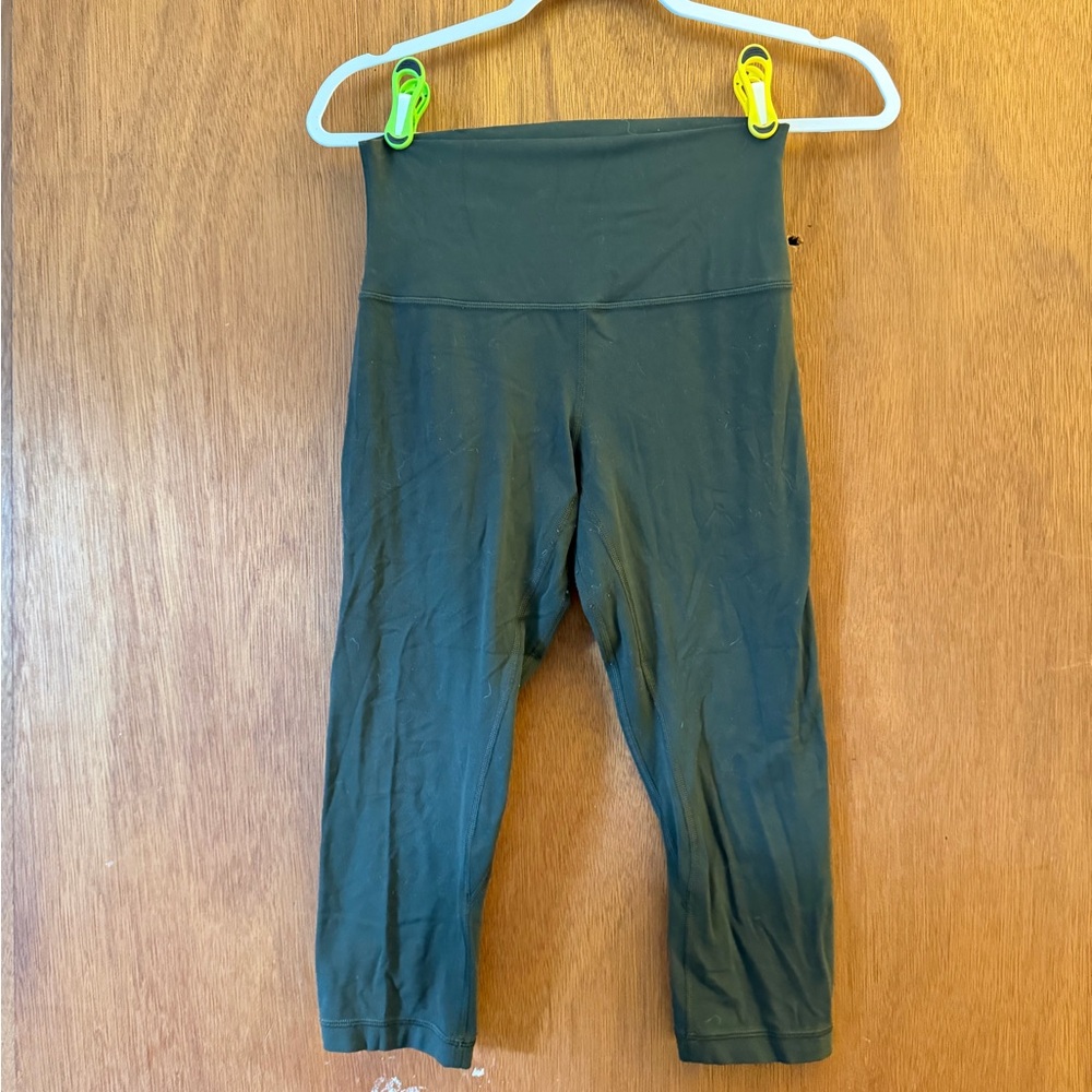 Lululemon Align Army Green Capri Leggings Women’s Size 6